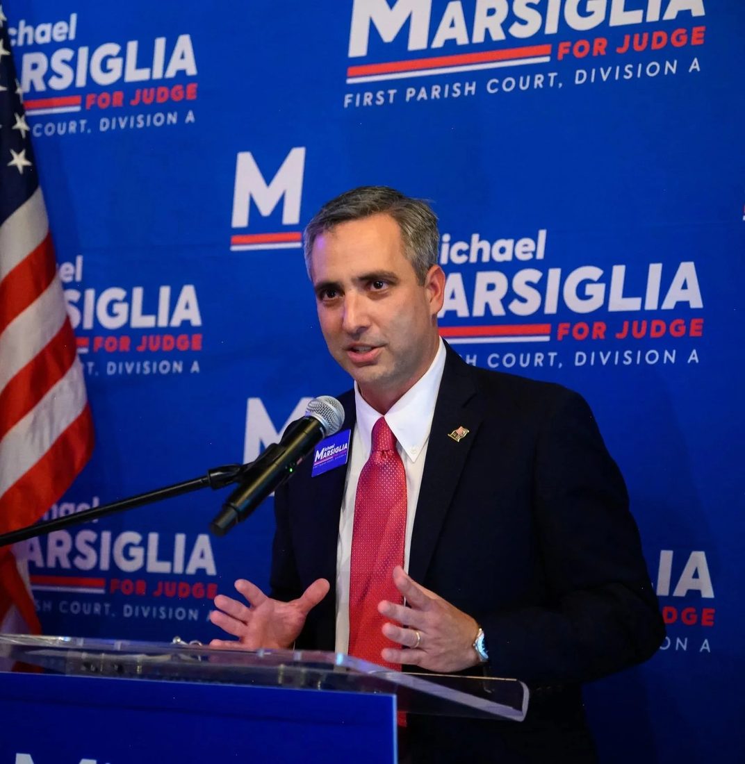 Michael Marsiglia speaking at a campaign event