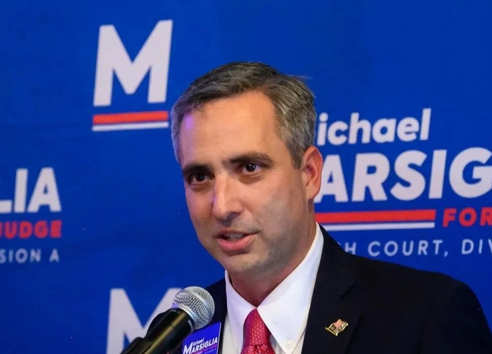 Michael Marsiglia speaking at a campaign event
